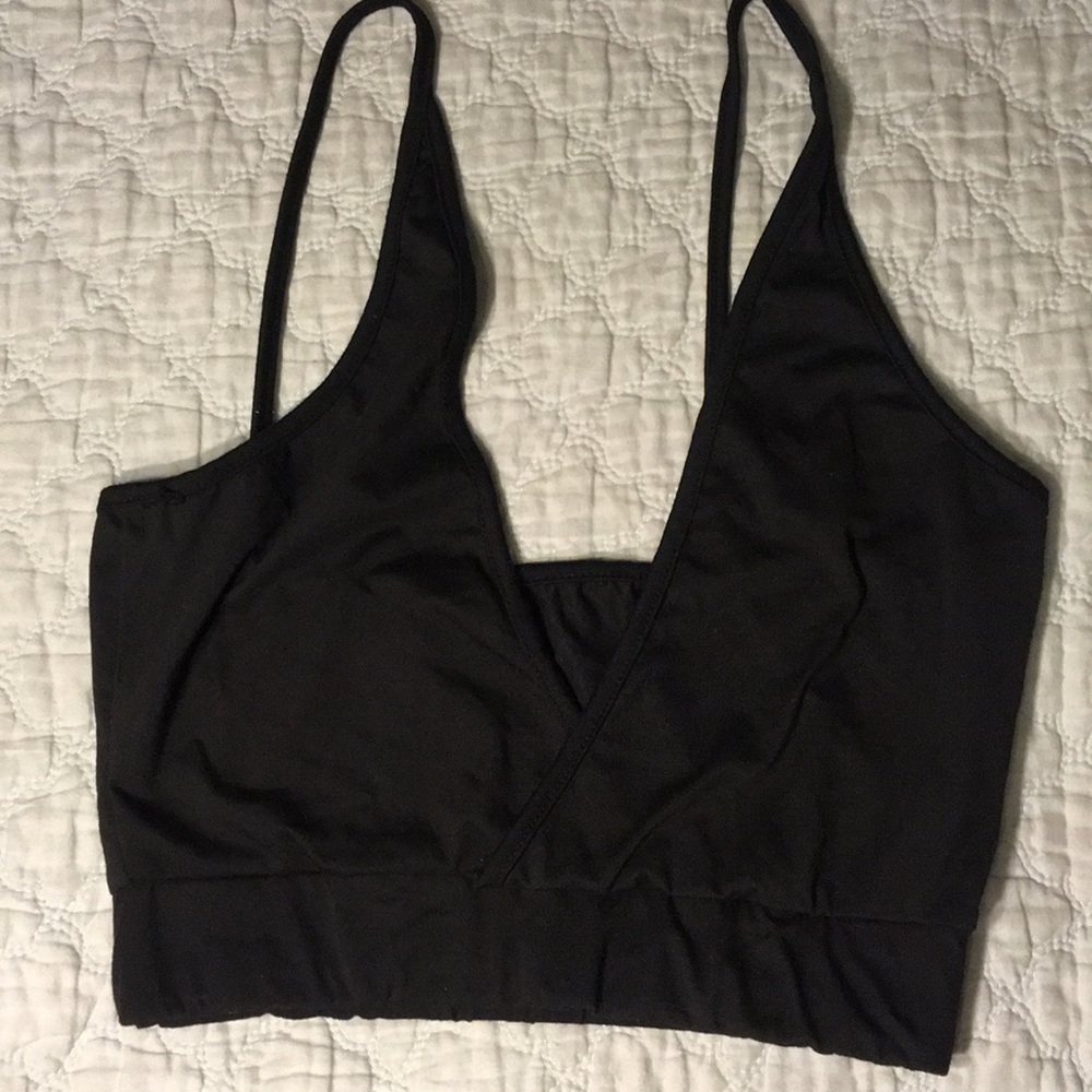 Black crop top